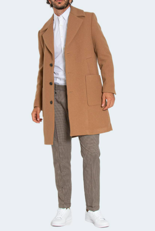 men's brown formal coat