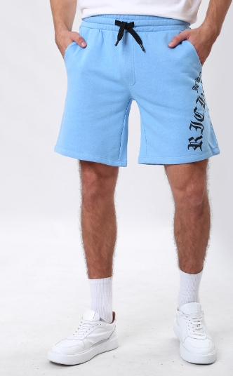 men's light blue shorts